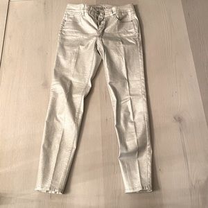 White House/black Market SILVER size 0 skinny jeans